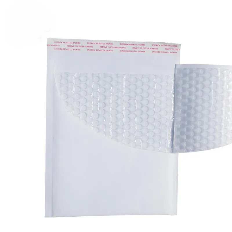 Sıcak ürün plastik özel Logo hava yastıklı zarflar kraft birincil renk beyaz Kraft kabarcık posta