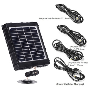 户外太阳能电池板内置8000毫安时电池，用于ip安全摄像机6V 9V 12v输出3瓦太阳能电池板充电器套件 - Product Image 4