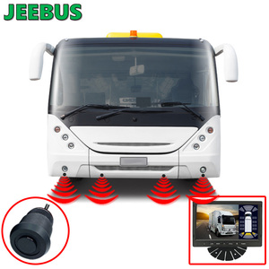 Sistema de Sensor de estacionamiento de vehículos pesados, Sensor de detección de obstáculos ciegos de coche de respaldo con sistema de cámara de marcha atrás con Monitor de 7 pulgadas