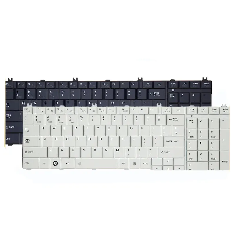Nouveau clavier d'ordinateur portable Compatible pour Toshiba C650 L660 L655 L750D L670 L650 L650 L675L 750 L755 C650D C655 C660
