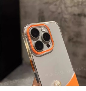 Itme iki renk temizle şeffaf Anti sarı akrilik Pc darbeye geri telefon iphone için kılıf 15 14 13 12 11 kabuk - Product Image 5