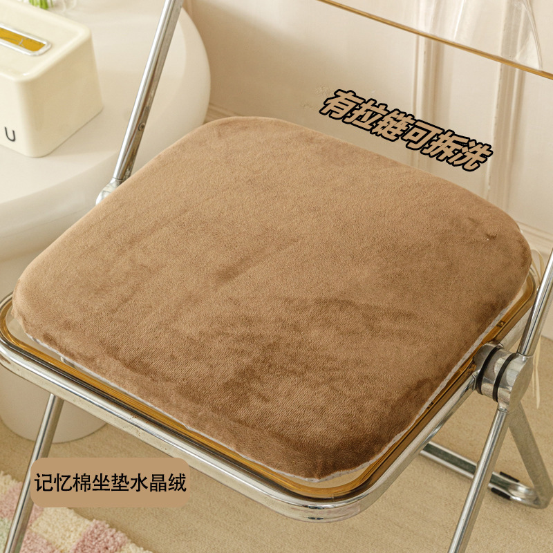 Memory foam - plush - light brown