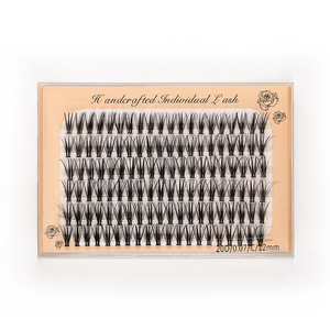 Profesyonel makyaj bireysel C/D/DD küme kirpik aşılama yanlış EyeLashes kirpik küme kirpik düğüm ücretsiz - Product Image 1