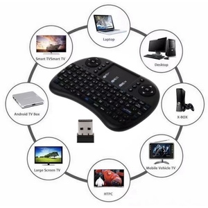 Tastiera da gioco retroilluminata RGB ricaricabile I8 per Xiaomi Pad TV Box telecomando Touchpad 2.4G Wireless Air Mouse Mini tastiera - Product Image 3