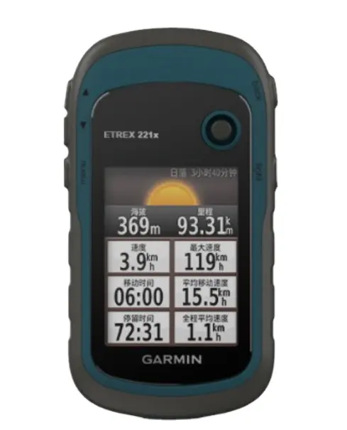 Etrex 221x ทั่วโลกมือถือที่มีสีสัน TFT GPS Navigator สำรวจที่มีสายคล้องคอและสาย USB กลางแจ้งมือถือ Gps