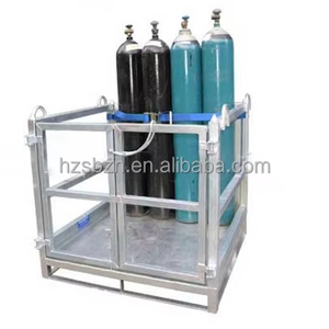 Modulares Stahl-Gasbehälter-Regals ystem-Einfache Montage für das Laden/Entladen von Propan-, LPG-und Industrie gasen von Gabelstaplern