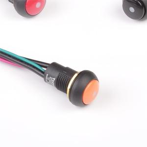 TOOWEI interruttore a pulsante IP67 impermeabile 12mm momentaneo interruttore a pulsante per auto da corsa - Product Image 4