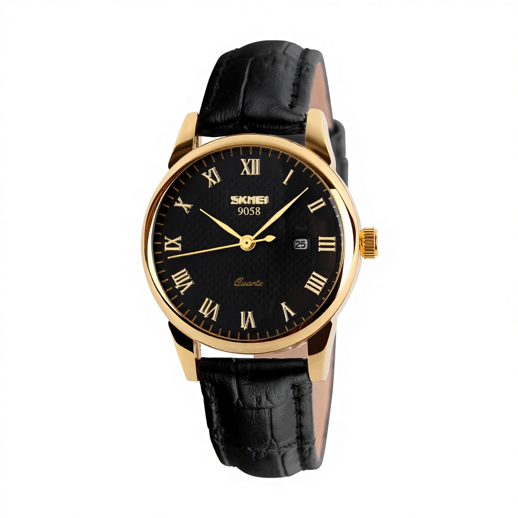 Cuero mujer oro negro