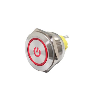 Interruttore a pulsante FLIN 3V-220V Led illuminato 10mm 30mm piccolo interruttore a pulsante a due posizioni - Product Image 1