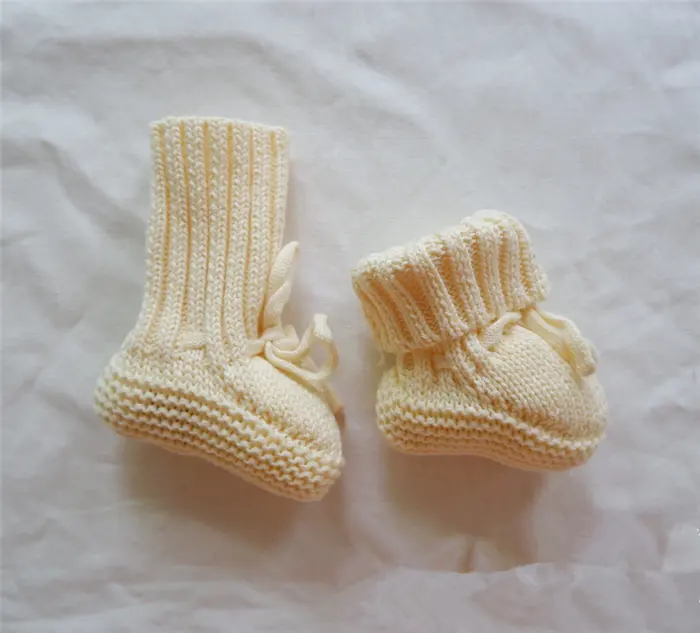 SZ377 hiver unisexe bébé fille garçon chaussettes écologique coton Crochet tricoté bébé chaussons à la main infantile bébé chaussettes chaussures