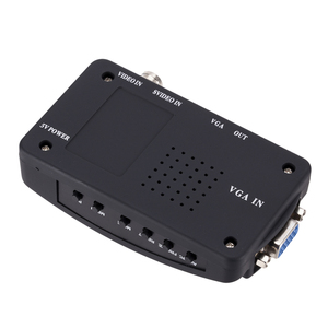 <strong>BNC</strong> to VGA Video Converter for CVBS Analog Surveillance Cameras S Terminal Connection <strong>Monitor</strong> Screen Host Splitters - Product Image 3