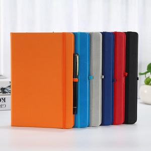Fábrica al por mayor personalizado A5 con correa elástica PU cuaderno de Oficina impreso logotipo de la marca diario Bloc cuaderno de notas de cuero PU - Product Image 5
