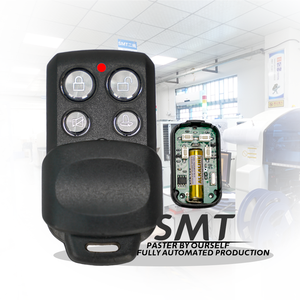 Hochwertige 4-Kanal 433MHz Universal Duplicate Fernbedienung Ersatz RF Face-to-Face Klon Fernbedienung aus strap azier fähigem Kunststoff - Product Image 1