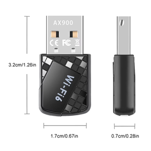 Ax913 2.4GHz Wireless Mini USB WiFi adattatore 900Mbps Ethernet WiFi 6 scheda di rete USB2.0 ricevitore Dongle adattatore per Computer - Product Image 6