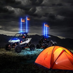 RGB kovalayan esnek 360 Spiral su geçirmez uzaktan kumanda Buggy Led kırbaç işık 2 3 4 5 6 Ft römork ATV UTV için - Product Image 2