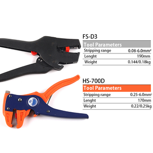 HS-700D/FS-D3 sıyırma pensesi otomatik tel striptizci aracı kesici kablosu çok fonksiyonlu kendinden ayarlı el aletleri - Product Image 2