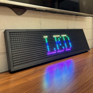 Управление приложениями светодиодная вывеска Гибкая USB светодиодная Автомобильная вывеска программируемая пользовательская прокрутка сообщения цифровой дисплей светодиодная матричная панель