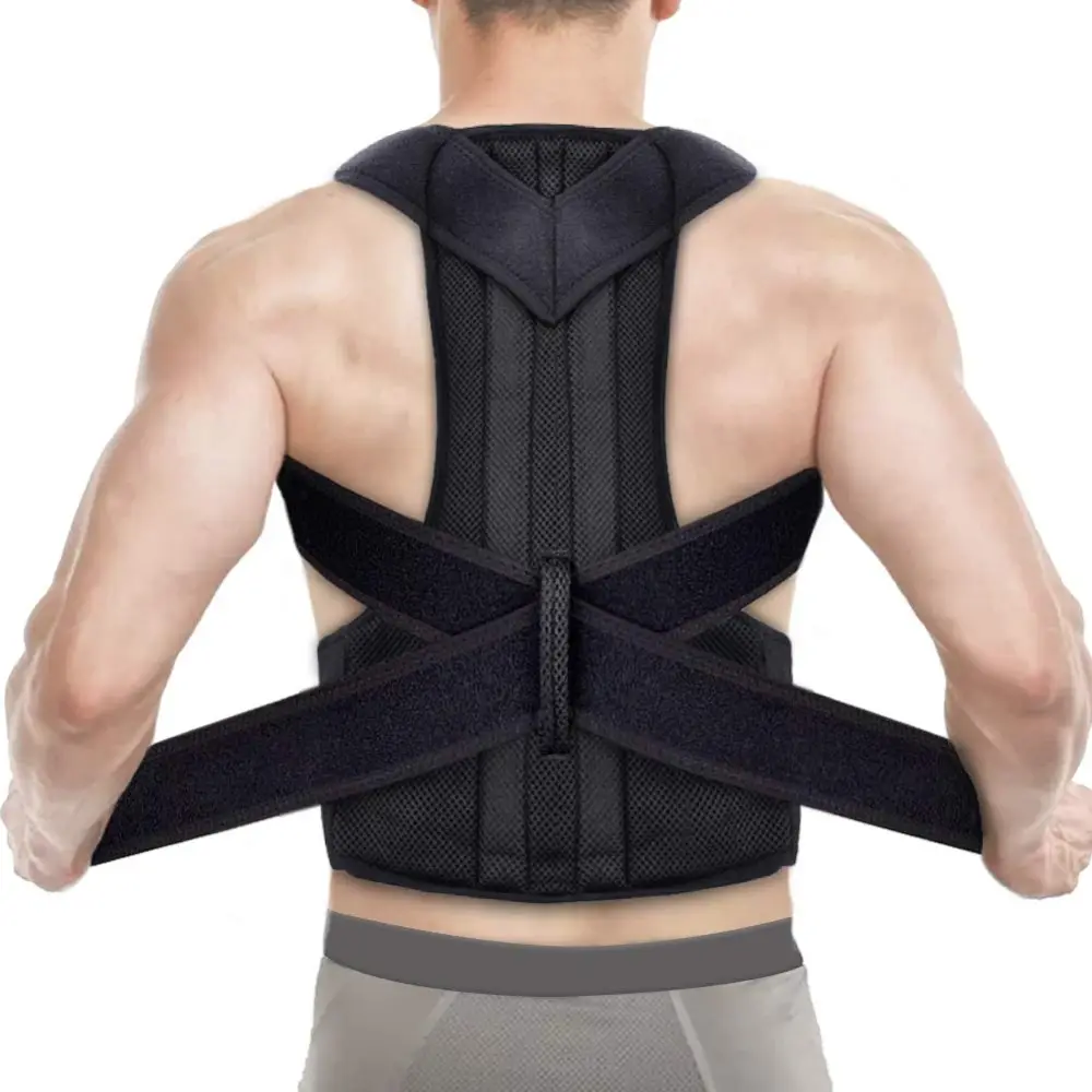 Corrector De Postura elástico para espalda, soporte para clavícula, corrección De espalda, cinturón para dolor De hombros, Lumbar