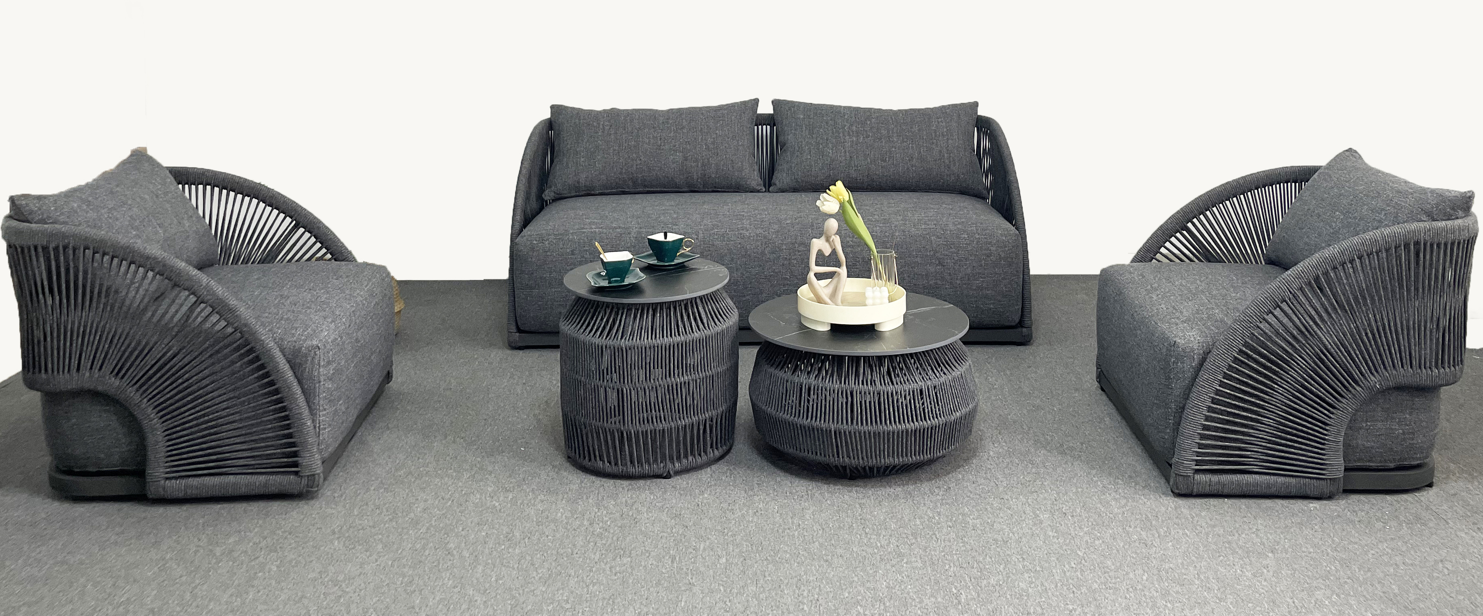 Set di divani grigi