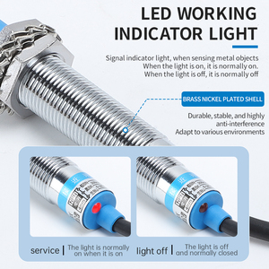 Good Price Economy <strong>Proximity</strong> Switch <strong>Proximity</strong> <strong>Sensor</strong> DC Three Wire PNP Normally Open/normally Closed with LED Indicator Lamp