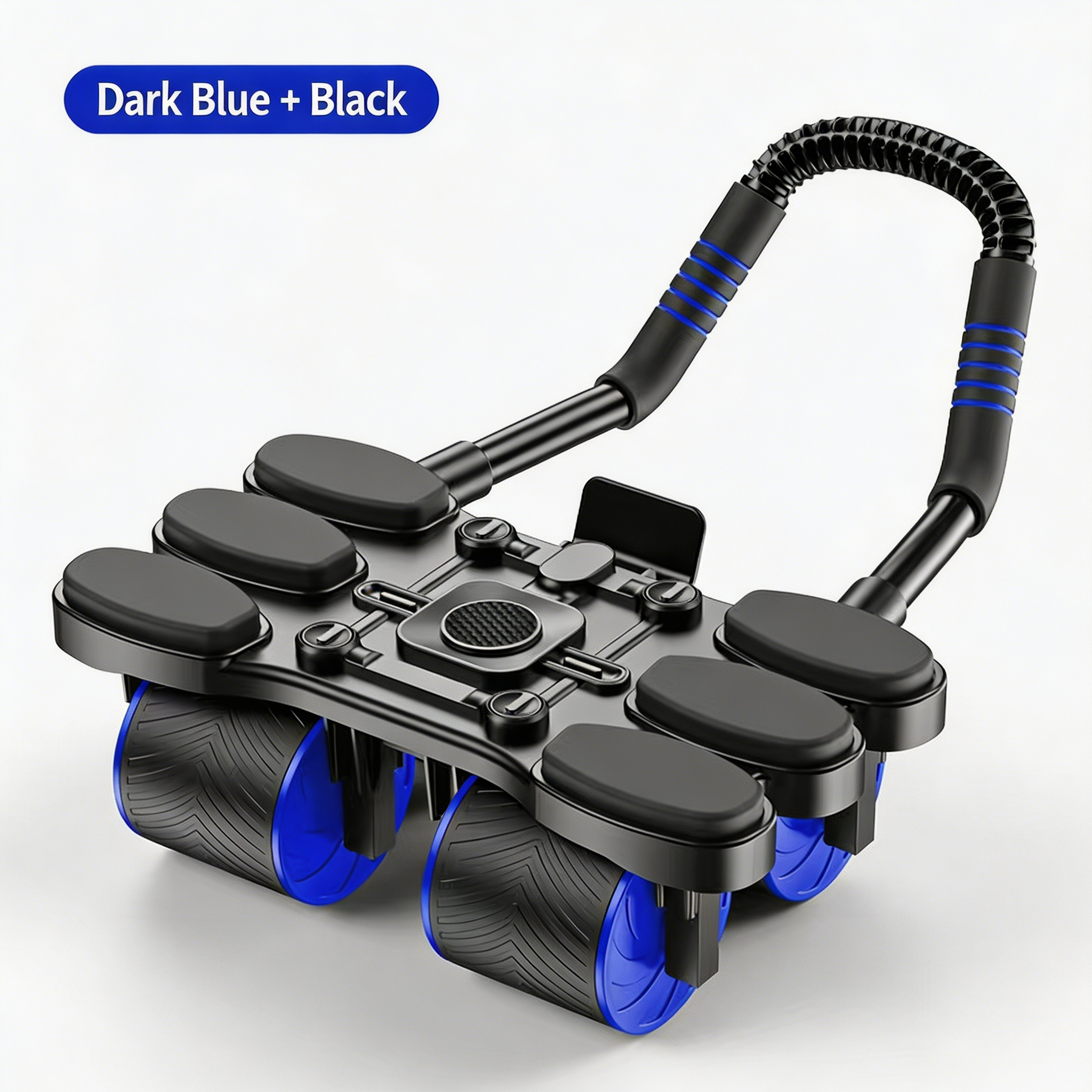 Support M 6 coude 4 roues-coussin à genoux bleu noir