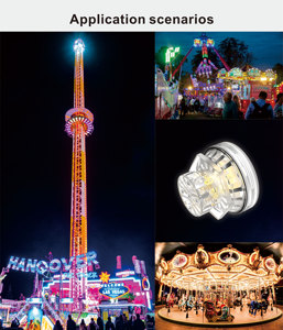 Aglare IP65 DC24V ไฟ61มม. Max3W DMX LED RGB แสงสนุก - Product Image 6