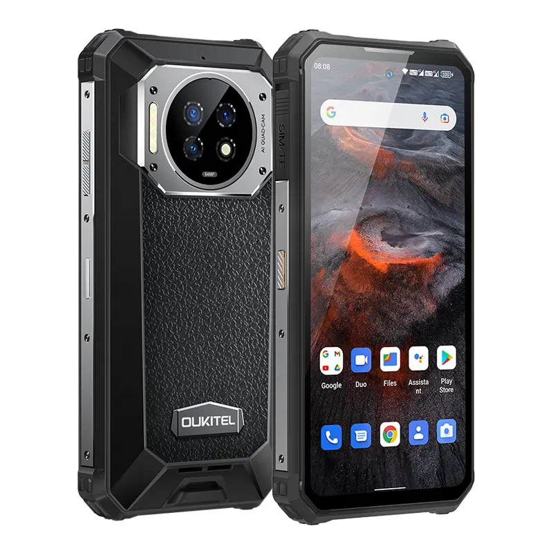 Oukitel wp19 gồ ghề điện thoại thông minh Điện thoại di động tầm nhìn ban đêm 64mp máy ảnh 90Hz Helio G95 điện thoại di động 21000 pin lớn 8G + 256G OLED