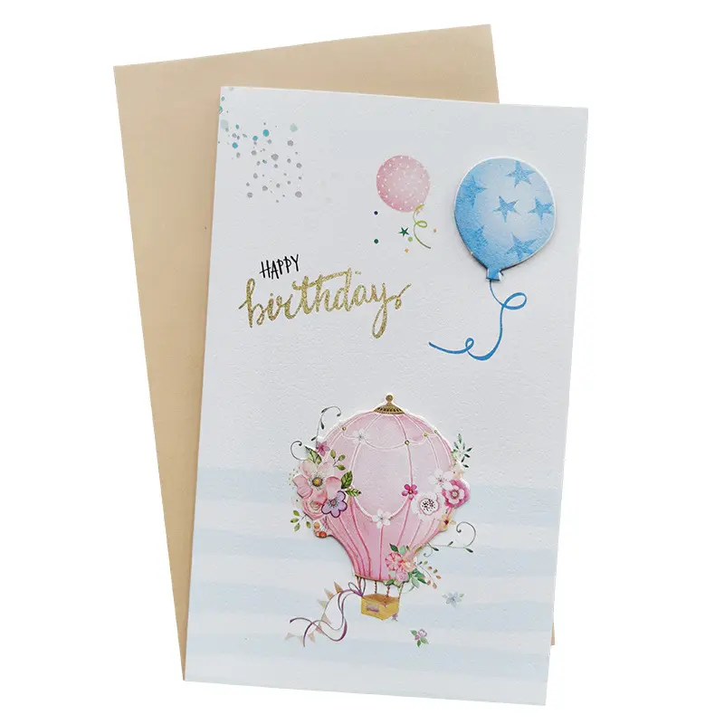 Hot Sales Manufacturer Wish your mom a happy day with a premium birthday card Warmly Birthday Card with Envelope