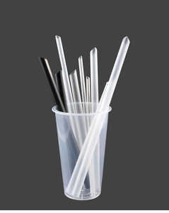 厂家热卖定制Logo直筒透明彩色7毫米饮用一次性塑料吸管 - Product Image 2