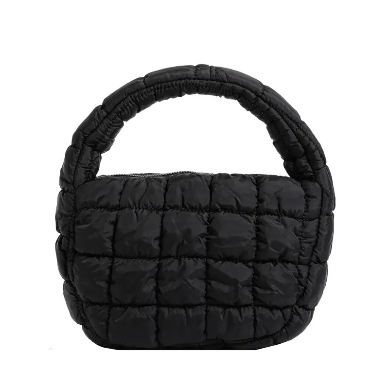 Outono Inverno Novo saco feminino mini axilas Puffer Handbag Bag Down Pena Girl Bonito Diamante Padrão Nuvem Ombro Bag