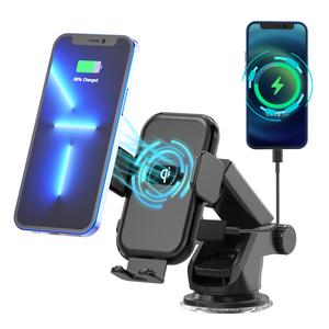 Simple USB X <strong>2</strong> <strong>in</strong> <strong>1</strong> Wireless Car Charger for Car Fast Charging Phone Holder - Product Image 1