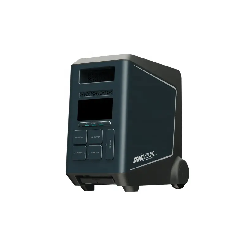 Senci auto ingresso a parete solare accumulo di energia solare lifepo4 batterie 5500w centrale elettrica black up power con auto elettrica