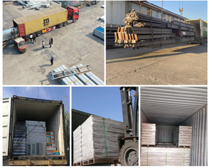 คลังสินค้าโครงสร้างเหล็กสำเร็จรูปอุตสาหกรรมที่ทันสมัยประหยัดพลังงานพร้อมแผงแซนวิช - Product Image 6