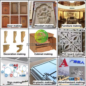 Customizable Wood <strong>CNC</strong> <strong>Router</strong> Maker Engraving <strong>Machine</strong> for Wood Metal Plastic <strong>Syntec</strong> <strong>Control</strong> NC Studio Gear Motor PLC for Sale - Product Image 5