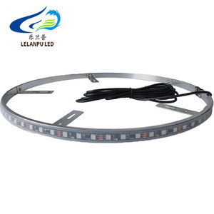 4 adet tekerlek jant Led ışık RGB uzaktan kumanda kontrol atmosfer lamba 5050 tekerlek halkası oto otomobiller için Led yanıp sönen lastik lambası - Product Image 6