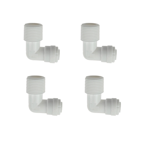 1/4 "3/8" OD tüp 1/8 "3/8" 1/2 "erkek konu ters osmoz akvaryumu hızlı montaj RO su erkek dirsek boru ekleri konektörü - Product Image 6