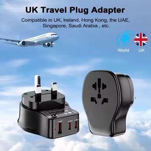 PD 20w快速充电器世界至英国G型壁装插座旅行插头插座转换器适配器，带C型USB - Product Image 4