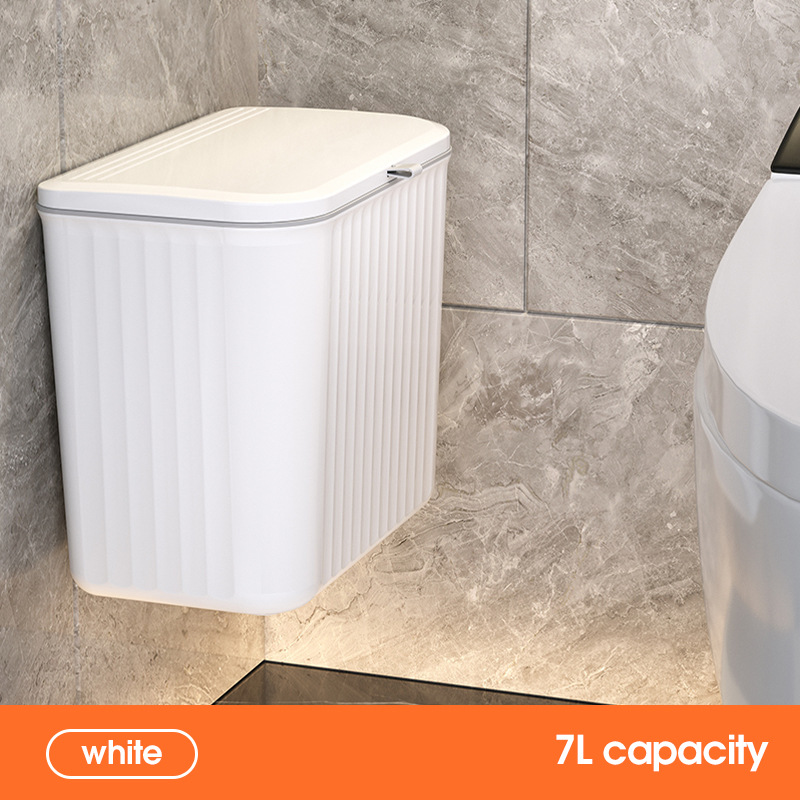 8L White with Lid