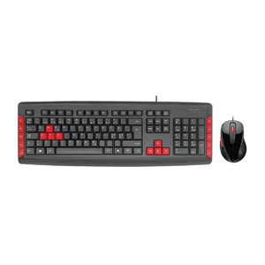 売れ筋ItrmHKM3065ラップトップマウスとキーボードオフィスコンピュータ104キーUSB有線マウスとキーボードコンボ - Product Image 1