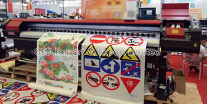 GED-3200Q ECO ตัวทำละลายเครื่องพิมพ์ 3.2 M สีสมจริงในร่มและกลางแจ้ง UV Tarpaulin Plotter คู่ 2 XP600 DX5 DX7 หัวพิมพ์ - Product Image 5