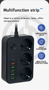 <strong>Socket</strong> <strong>with</strong> USB for Home Use Multifunctional British European Specifications <strong>Multi</strong> Hole <strong>Socket</strong> <strong>with</strong> <strong>Switch</strong> Plug Wiring Board - Product Image 6