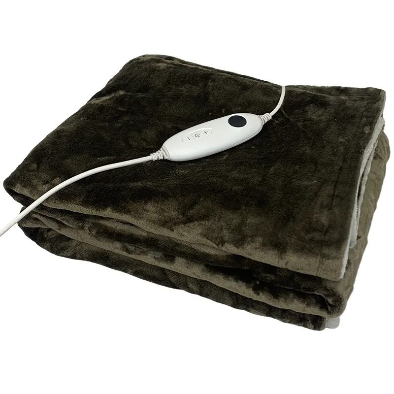 Heated Throw Blanket With 3 hrs Timer Auto-Off & 6 Heating Levels,Flannel Electric Blanket Throw