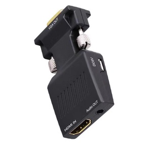 Convertidor de adaptador VGA a HDMI portátil PC Fuente VGA Salida a TV/Monitor con HDMI VGA