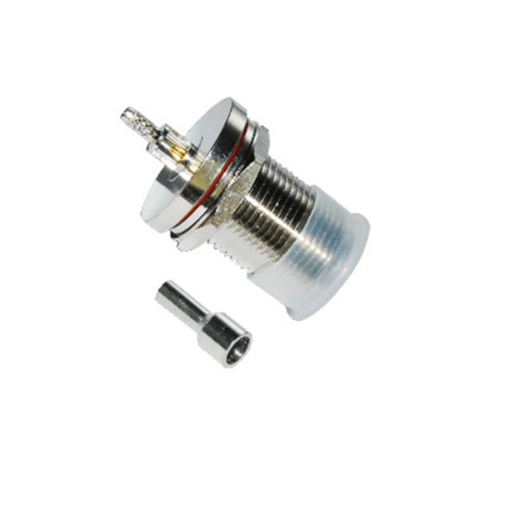Panel Mount N Jack Crimp 50Ohm