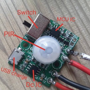 柜灯智能家居车身传感器开关USB充电红外PIR运动传感器PMW/PWM应用照明控制器 - Product Image 2
