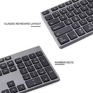 定制多设备可充电办公电脑键盘Teclado Inalambrico西班牙键盘无线蓝牙键盘 - Product Image 2