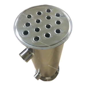 不锈钢SS304 SS316L热交换器管式三夹连接冷凝器，管内19根管冷凝器接头
