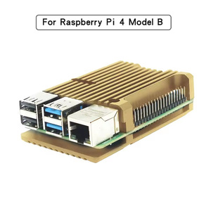 <strong>Raspberry</strong> <strong>Pi</strong> 4 Aluminum <strong>Case</strong> with Dual Cooling Fan Metal Shell Black Enclosure for RPI <strong>Raspberry</strong> <strong>Pi</strong> 4B - Product Image 5
