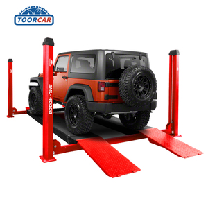 Sunmo 4/4.5T 9000/1000lbs manuel bırakma 4'lü araç asansörü otomatik vinç dört sonrası otomatik rampa 4 direkleri araç asansör araç rampası - Product Image 1