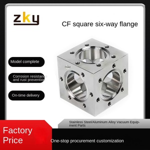 CF Integrated Straight-Through Pipe Connection Conversion Reducer Joint Flange Hexahedral <strong>Square</strong> Six-<strong>Way</strong> Pipe Pipe Fittings - Product Image 4